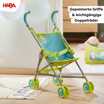 HABA 306208 - Puppenbuggy Sommerwiese, Puppen Zubehör ab 3 Jahren