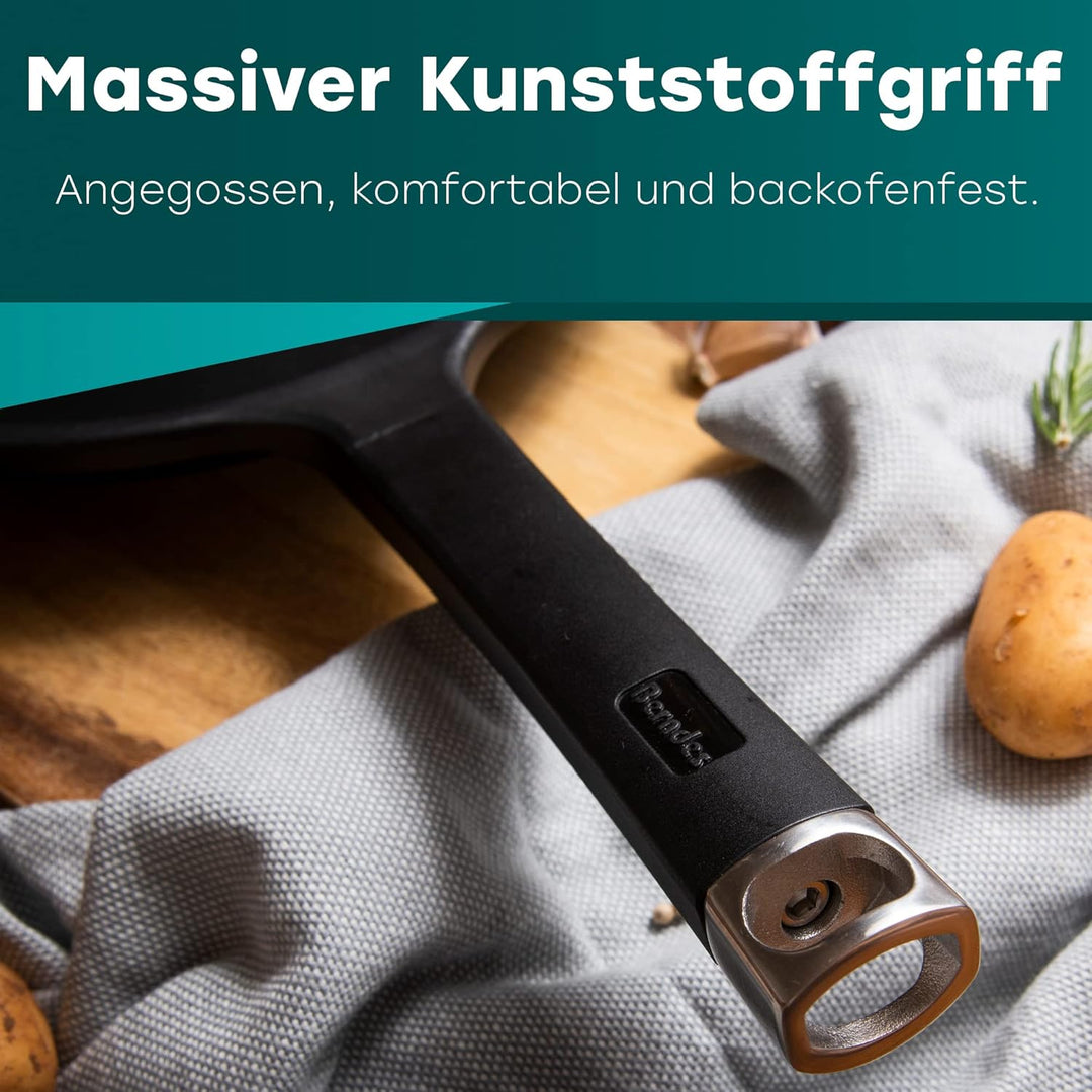 Berndes - Grillpfanne 28 x 28 cm 20 cm Linie Edition 100 aus Aluminium mit Antihaftbeschichtung a00b