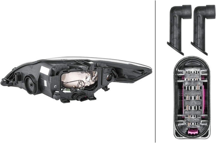 HELLA 1EB 354 996-021 Halogen-Hauptscheinwerfer - rechts - für u.a. Ford Mondeo IV Turnier (Ba7) Rec
