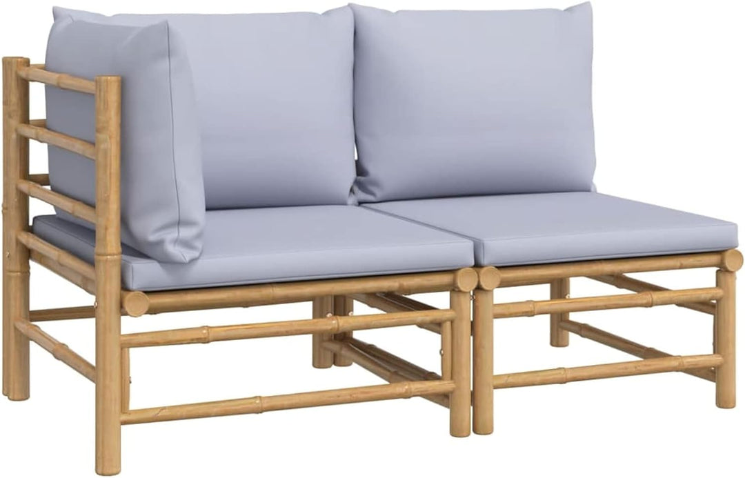 Tidyard 2-TLG. Garten Lounge Sofa, Balkonlounge, Terrassensofa, Garten Sitzgruppe, Lounge Sofa 2er O