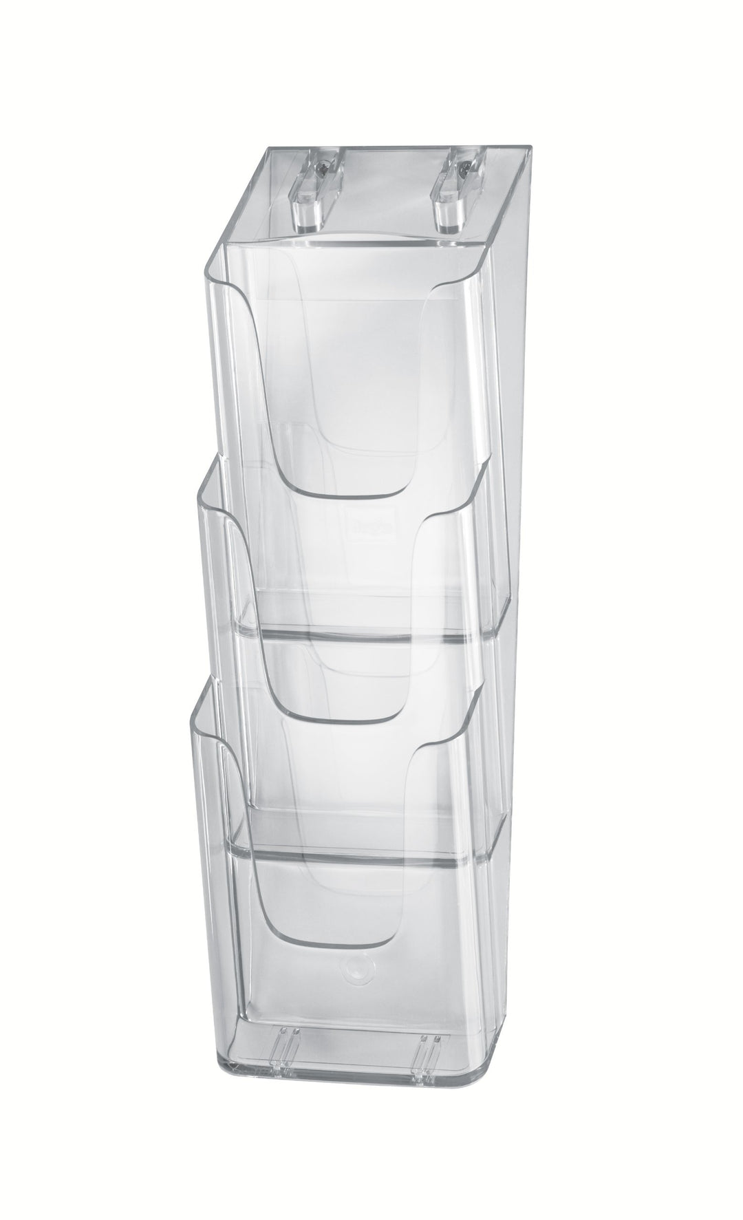 SIGEL LH137 Wand-Prospekthalter aus Acryl mit 3 Fächern, DIN lang/A6, transparent für DIN lang/A6 1