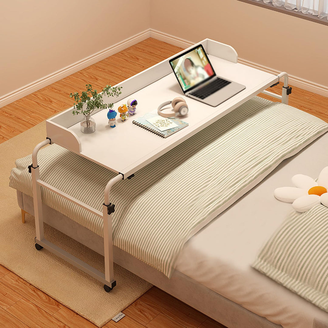 über-betttisch Auf Rollen Höhenverstellbar,überbetttisch Tisch Mit Klappbar Over Bed Table On Wheels