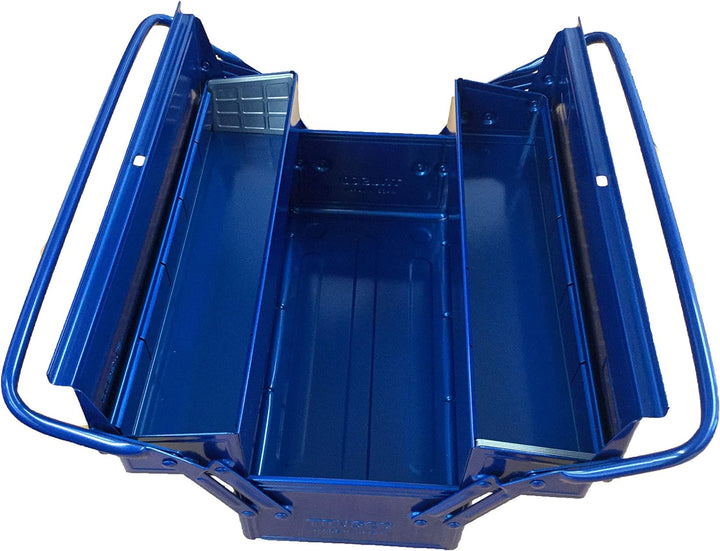 TRUSCO ST-3500-B Werkzeugkoffer, 2-stöckig, 350 x 160 x 260 mm, Blau Bule 350X160X260, Bule 350X160X