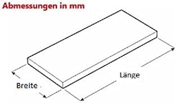 2 er Set - 2 Stück Regalboden Einlegeboden WEISS 767 x 290 mm (L 76,7 cm x B 29 cm) Fachboden für 80