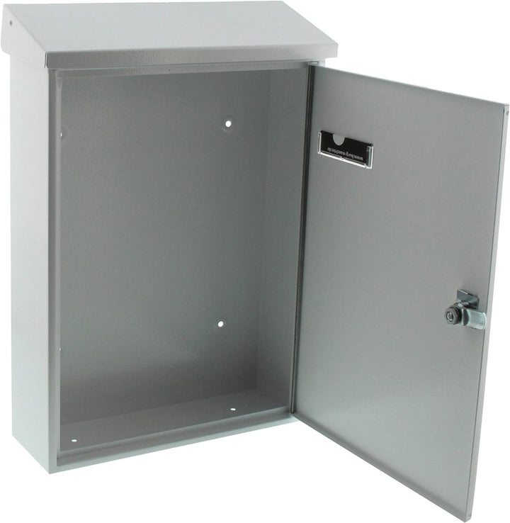 Burg-Wächter Briefkasten, Namensschild, A4 Einwurf-Format, Verzinkter Stahl, Strukturlackiert, Lette