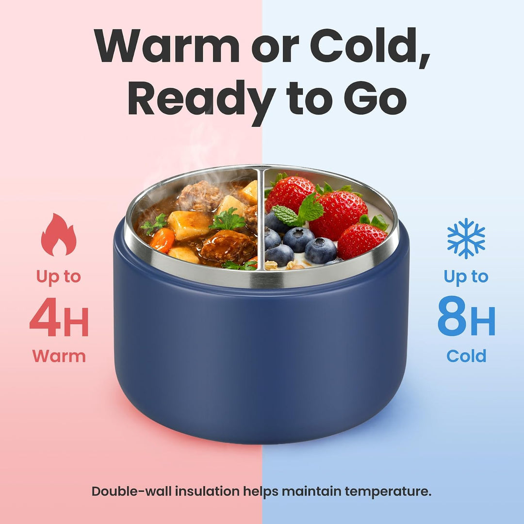 Itslife Thermobehälter für Essen 350ml Edelstahl Warmhaltebebehälter, Kinder auslaufsicherer Lunchbe
