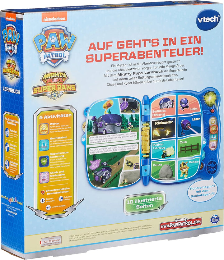 VTech 80-530704 Mighty Pups Lernbuch Paw Patrol Kleinkindspielzeug, Spielzeug, Lerninhalte: Lesen, W