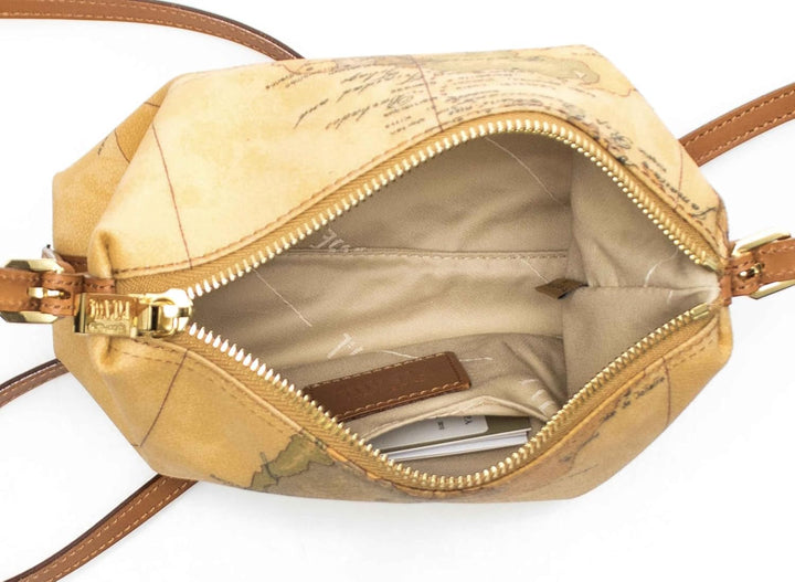 ALVIERO MARTINI DONNA Borsa Mini A Tracolla Geo Classic Naturale Mod. D027 6000 6x15x21 centimeters