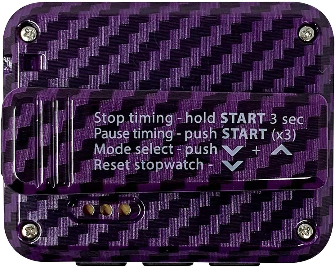 Gymboss Charge Intervall-Timer und Stoppuhr (Carbon/Violett) Karbon Violett, Karbon Violett