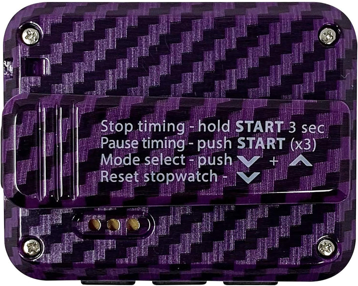 Gymboss Charge Intervall-Timer und Stoppuhr (Carbon/Violett) Karbon Violett, Karbon Violett