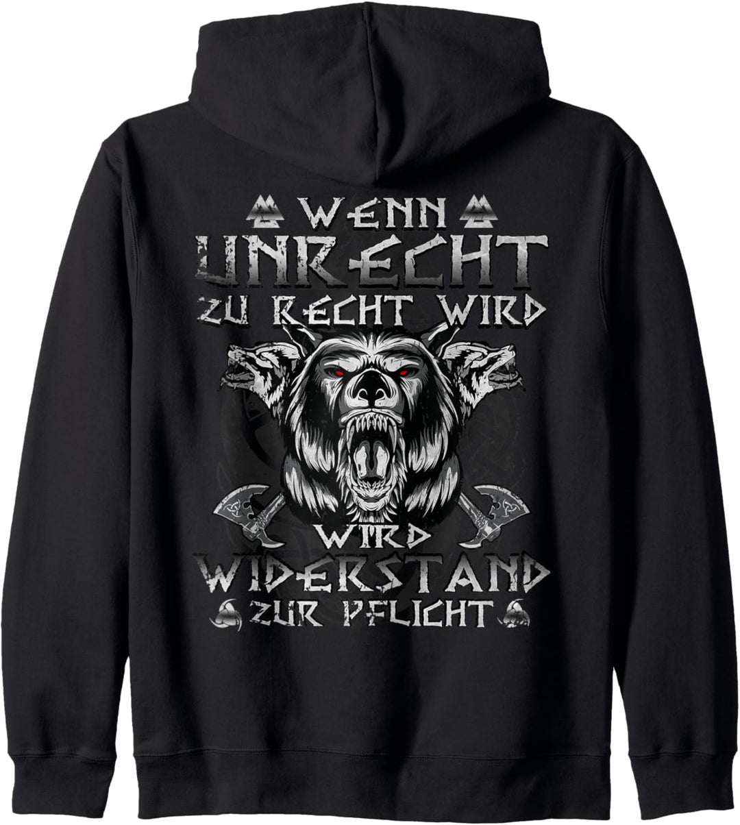 Wenn Unrecht zu Recht wird deutsche Reich Deutschland Demo Kapuzenjacke