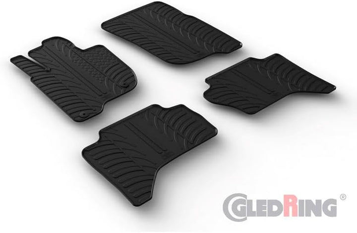 Gledring Satz Gummimatten kompatibel mit Mitsubishi L200 (Triton) 2015-2019 & FL 2019- (T Profil 4-t