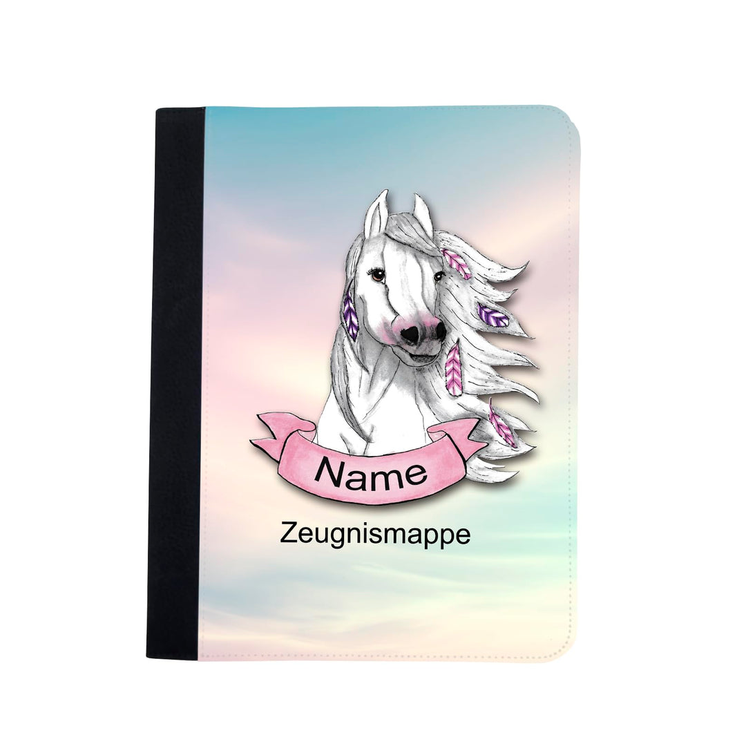 Zeugnismappe mit Name | Zeugnismappe personalisiert | mit Klarsichthüllen A4+ | Urkundenmappe | pers