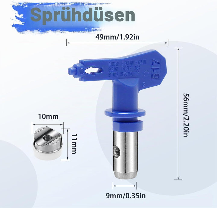 Reversible Spray Tips Airless Paint Sprayer Nozzle Tips Airless Paint Spray Guns Airless Tips Guard