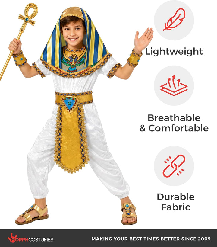 Fun Shack Kostüm Pharao Kinder, Pharao Kostüm Kinder, Kostüm Ägypter Kinder, Ägypten Kostüm Kinder,
