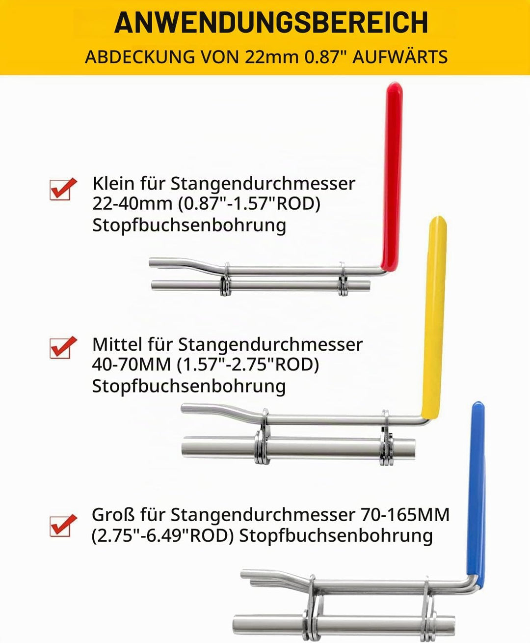 Greluma Installationswerkzeuge für Hydraulikdichtungen, Reparaturdichtungssatz für Hydraulikzylinder