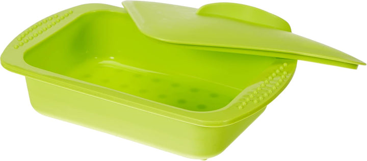 Ibili 870424 Dampfgarer, 1000 ml Grün 15 x 24 x 5 cm, Grün 15 x 24 x 5 cm