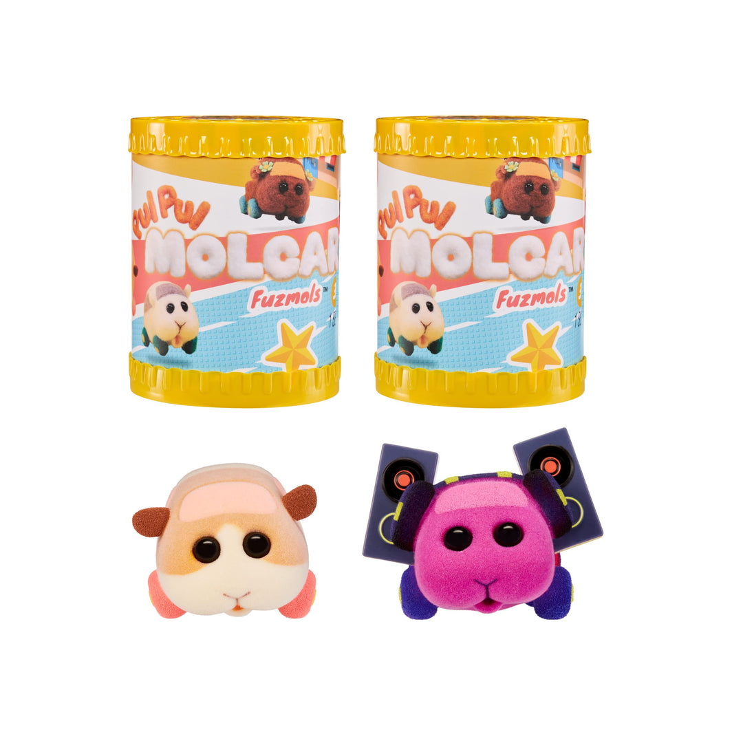 MGA Entertainment Pui Pui Molcar Figuren - 6cm beflockte Fuzmols mit bespielbarer Blindverpackung -