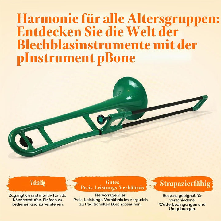 pBone 700643 Trombone grün grün Posaune, grün Posaune