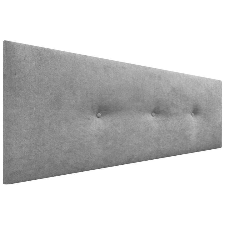 DHOME Kunstleder oder Acualine Stoff Kopfteil einfarbig mit Knöpfen gepolstert HIGH Range Luxus Bett