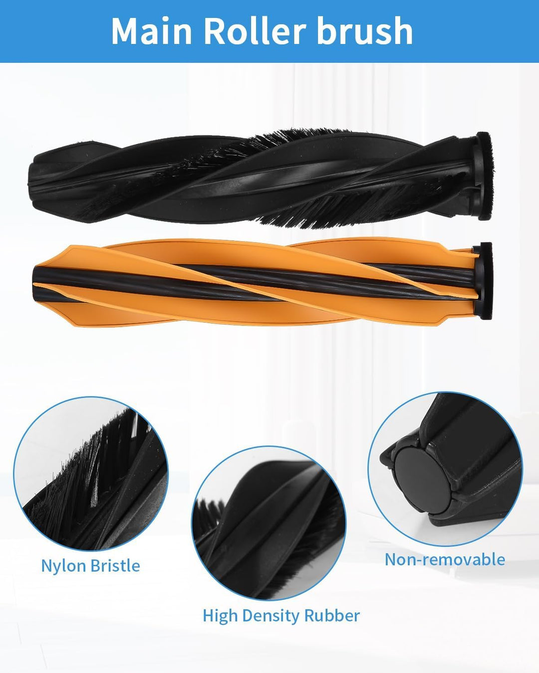 Zubehörset für Dreame X50 Ultra Complete//L50 Pro Ultra/X50 Master Saugroboter, 2 Hauptbürste, 4 Fil