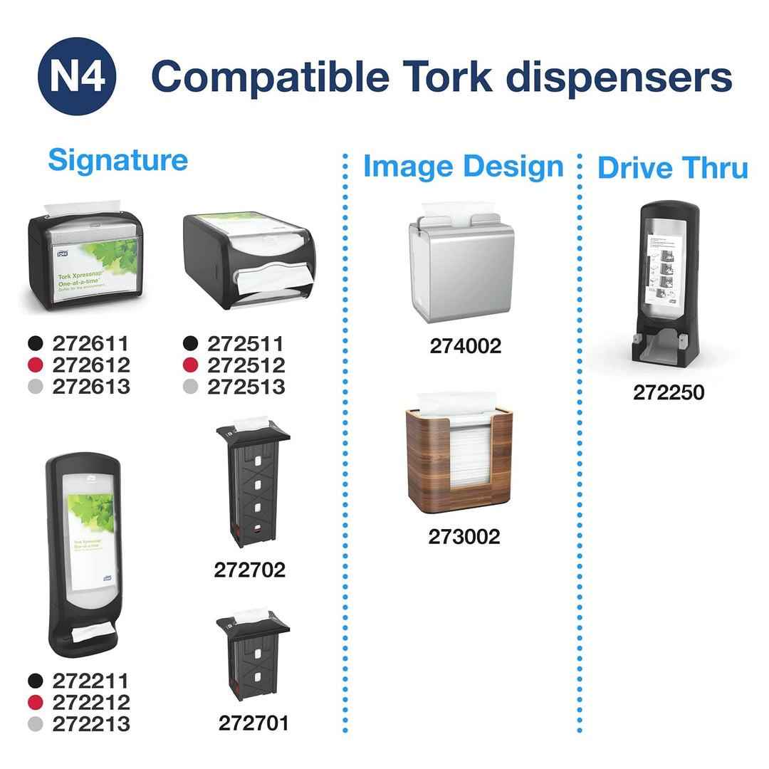 Tork 272511 Xpressnap Thekenspender für N4 Spenderservietten / Serviettenspender in Schwarz, Schwarz