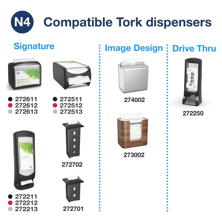 Tork 272511 Xpressnap Thekenspender für N4 Spenderservietten / Serviettenspender in Schwarz, Schwarz