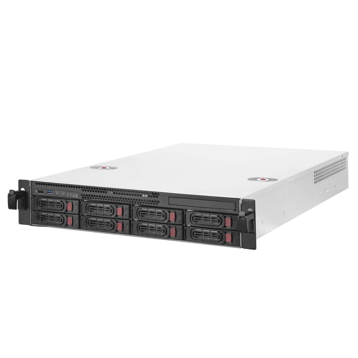 SilverStone Technology SST-RM22-308 - 2U Rackmount Server Gehäuse, unterstützt 8X 2.5/3.5 SAS/SATA H