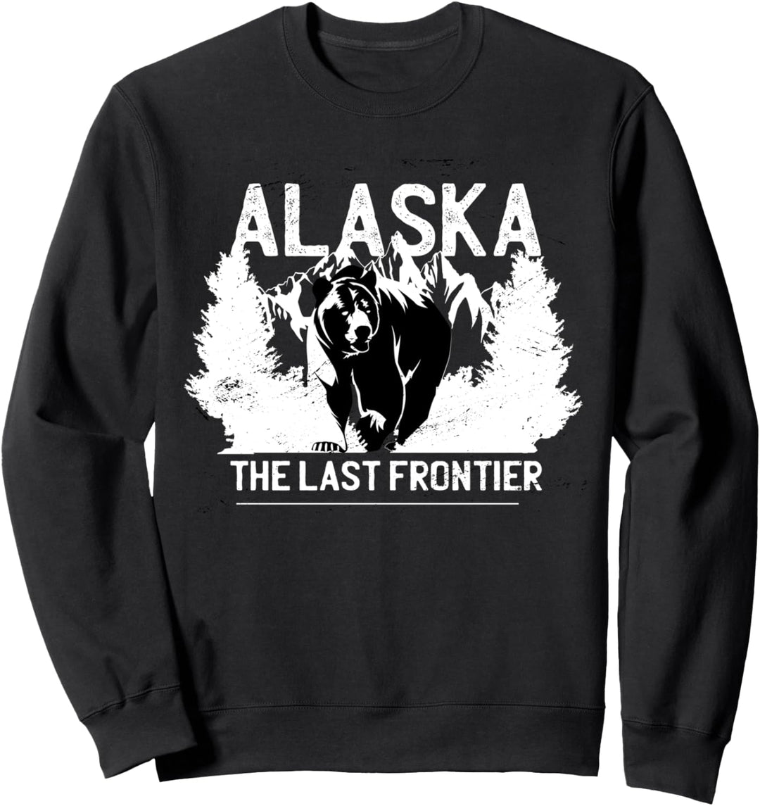Alaska The Last Frontier Grizzly Bear Nature Outdoor Geschenk Sweatshirt