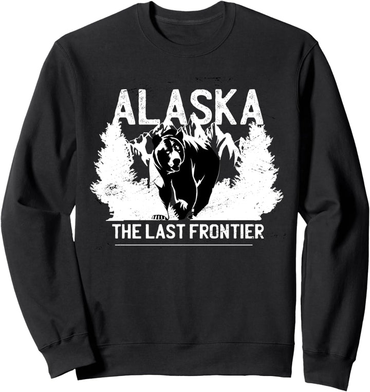 Alaska The Last Frontier Grizzly Bear Nature Outdoor Geschenk Sweatshirt
