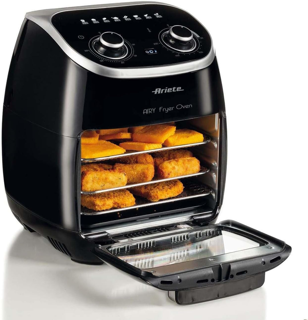 Ariete 4619 Luft- und Ofenfritteuse in einem, 11 Liter, Multifunktions-Timer 60 Minuten, abnehmbare