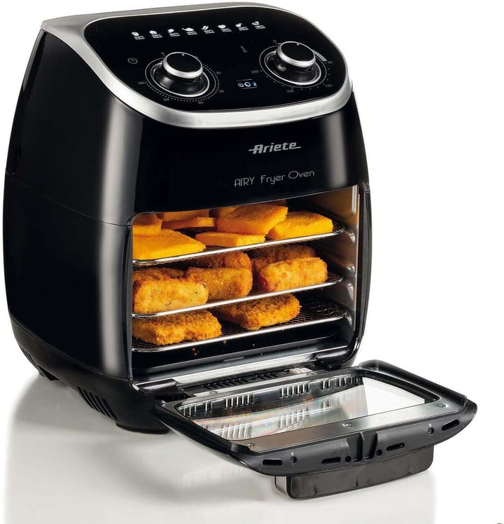 Ariete 4619 Luft- und Ofenfritteuse in einem, 11 Liter, Multifunktions-Timer 60 Minuten, abnehmbare