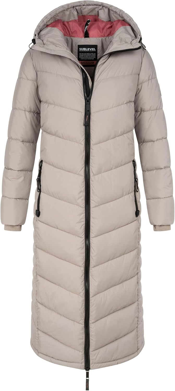 Sublevel Damen Übergangs Frühlings Jacke Outdoorjacke mit Kapuze sportlicher Damen Mädchen Parka S M