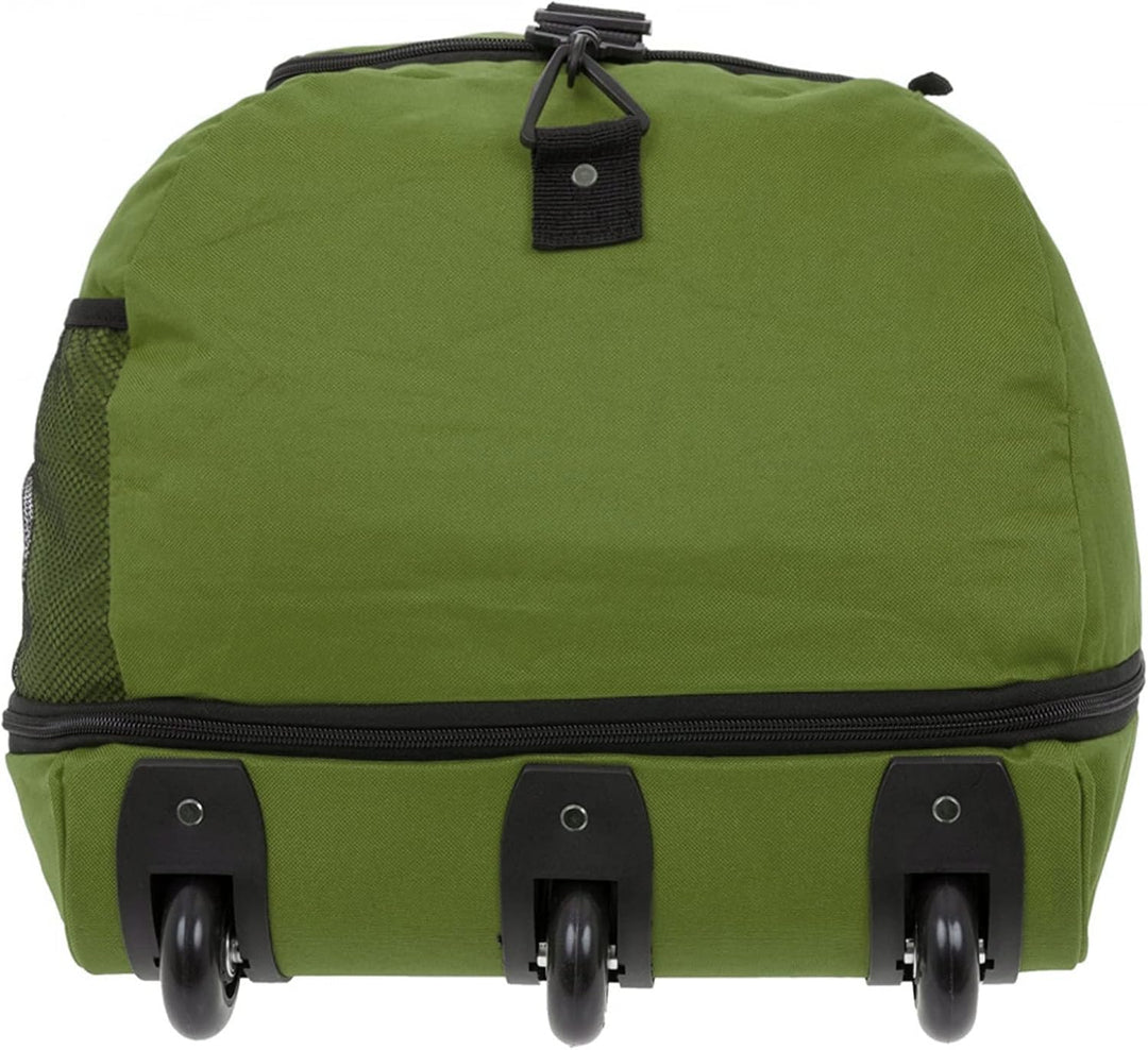 New Rebels® Rollbarer Rollable Trolley - Grosse Wochenendtasche/Sporttasche - 80x40x36cm - Reisetasc