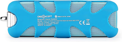 Oneconcept - Blue Know, mobiler Aussenlautsprecher, Bluetooth Lautsprecher, Akku Box, spritzwasserge