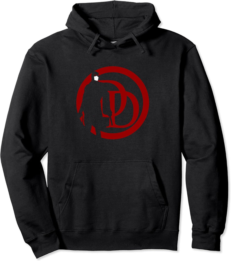 Marvel Daredevil Silhouette Within Logo Pullover Hoodie