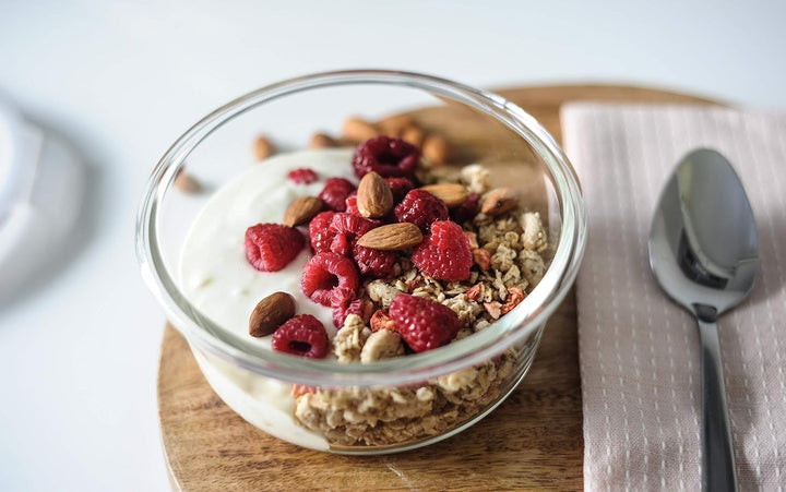 Lock & Lock Boroseal Lebensmittelbehälter aus Glas, 2er-Set, rund, mit Deckel für Backofen, Mikrowel