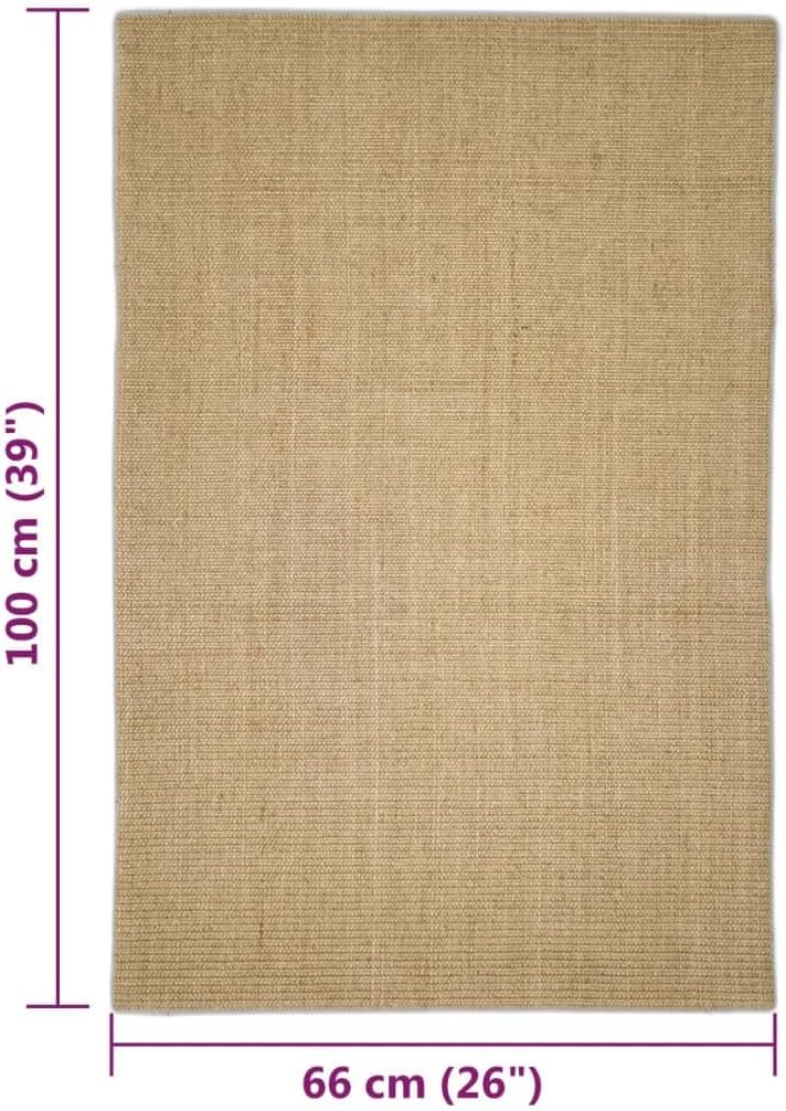 vidaXL Sisalteppich, Kratzteppich für Kratzbaum Kratzbrett, Kratzmatte für Katzen, Katzenmöbel Sisal