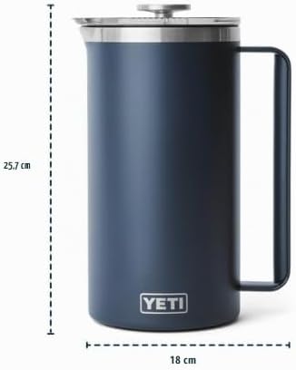 YETI Rambler Stempelkanne Mit DuraSip Keramikbeschichtung, Navy, 64 oz (1.9 L), Navy
