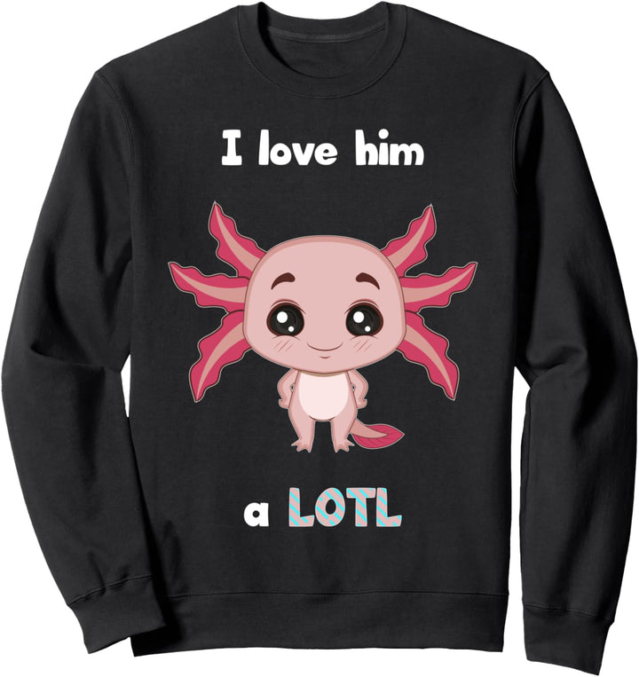 Axolotl Love Vegan Vegetarisch Für Paare Partner Sweatshirt