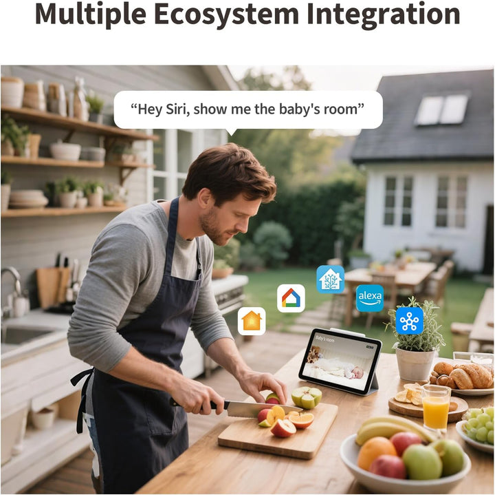Aqara G100, 2K Sicherheitskamera für Innen &amp; Aussenbereich, HomeKit Secure Video, 2-Wege-Audio, Sche