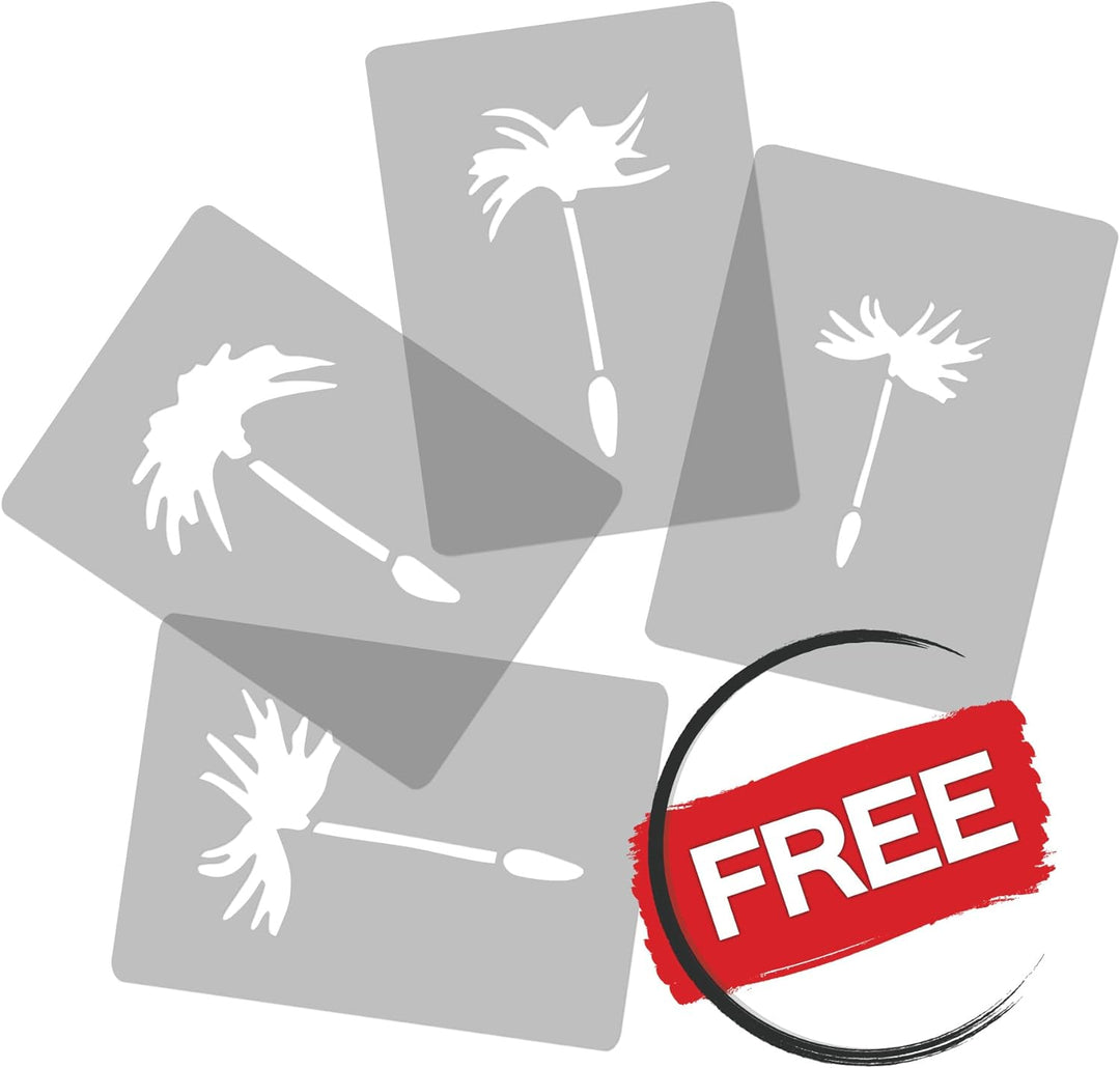 Wiederverwendbare Wandschablone aus Kunststoff // Löwenzahn - Blume // Muster Schablone Vorlage (65x