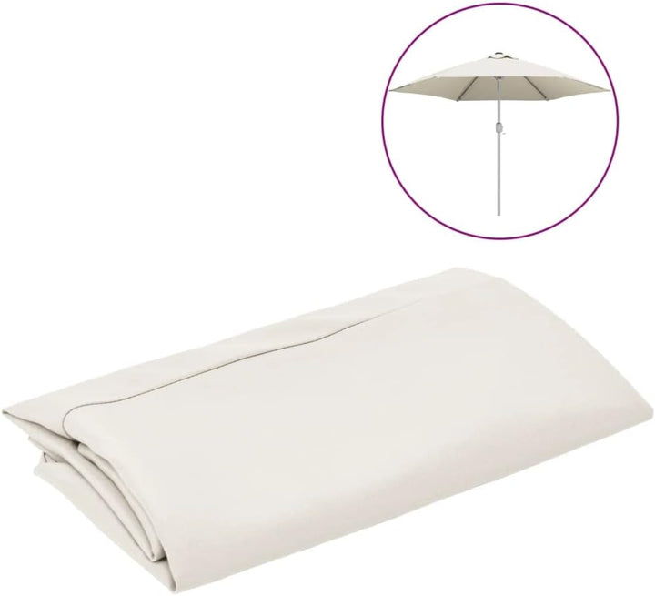 Makastle Sonnenschirm Stoffbezug, Sonnenschirm Ersatzbezug 3 m / 6 Arme Strapazierfähiges Polyester