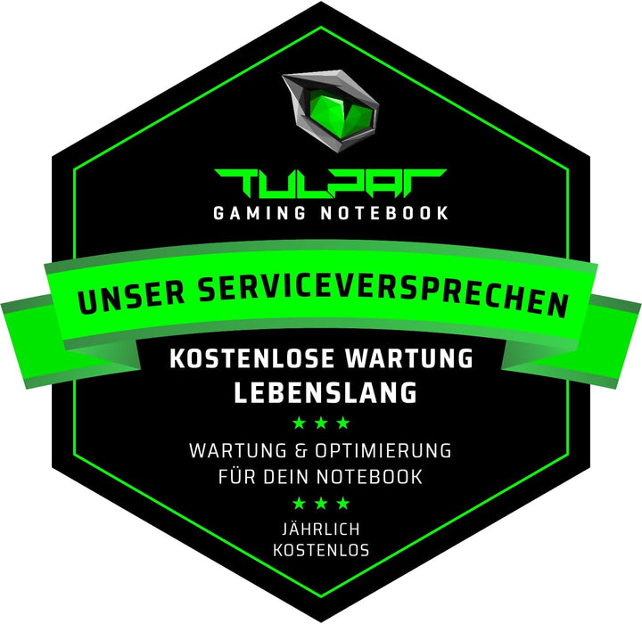 TULPAR T5 V23.4 Gaming Laptop | 15,6'' FHD 1920X1080 144HZ IPS LED-Display | Intel Core i7 12700H |