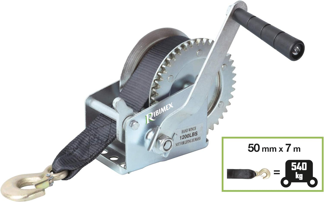 Ribimex PRTRM540S Seilwinde mit Riemen