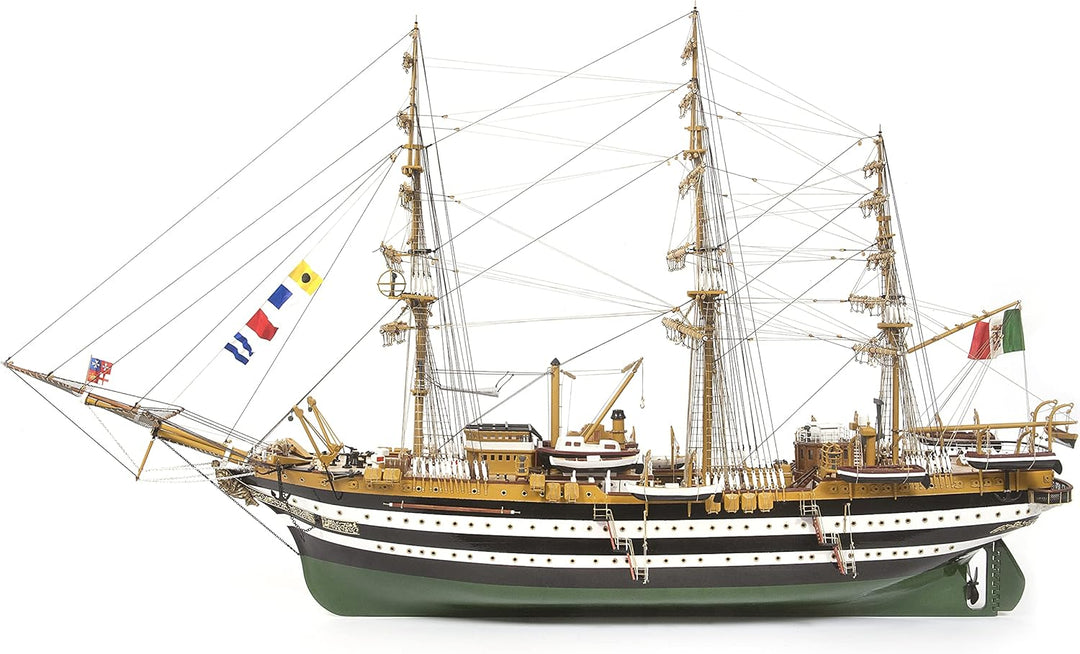 AMERIGO VESPUCCI Montagesatz Code 15006B aus Holz und Metall Massstab 1:100 (980LX560HX304W mm)Segel
