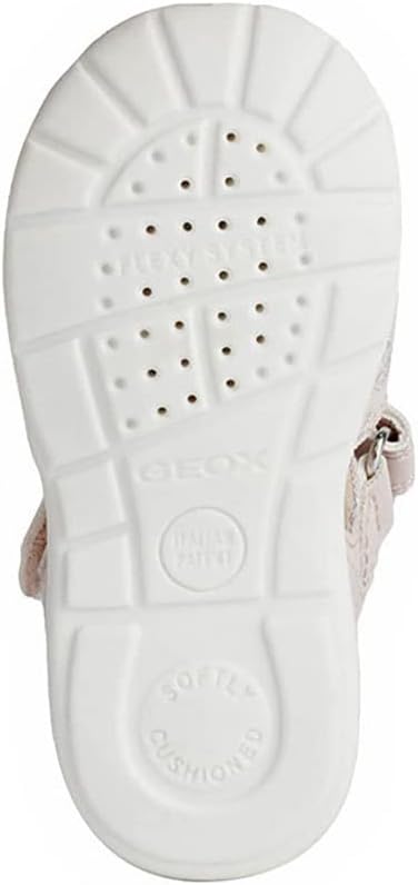 Geox Baby-Mädchen B Elthan Girl C Erste Schritte 23 EU Lt Rose Silver, 23 EU Lt Rose Silver