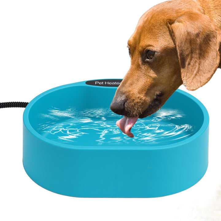 Beheizter Wassernapf 3,7 L Frostschutz Hunde Katzen Hühner, 35 °c Konstante Temperatur, Beheizter Wa