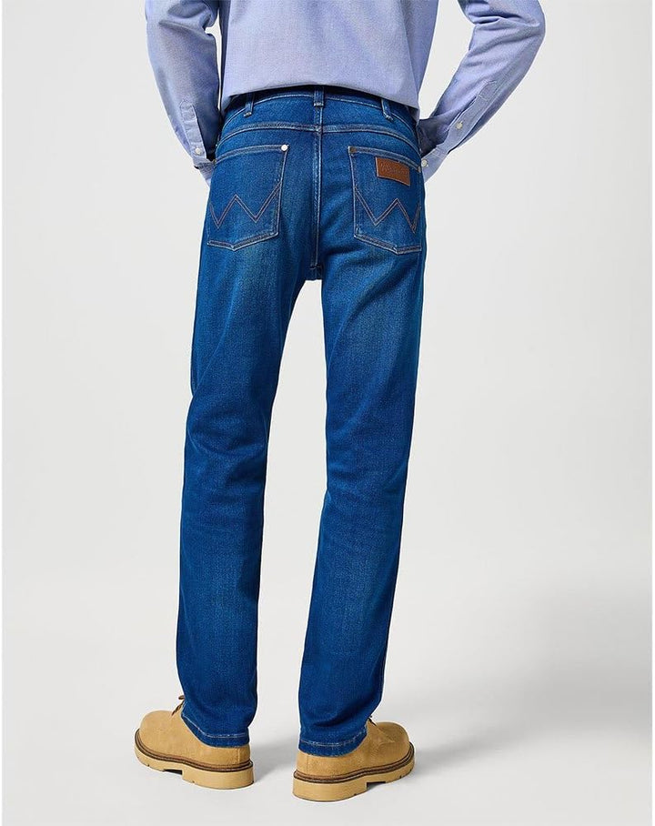 Wrangler Herren Jeans Greensboro Regular Fit Herrenhose Straight Blau W30 - W42 30W / 30L Blue Jam,