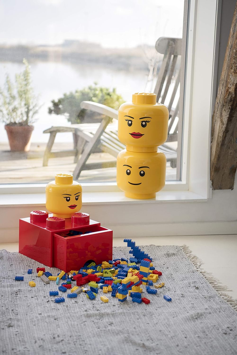 LEGO Large Silly Stackable Storage Head, Boy